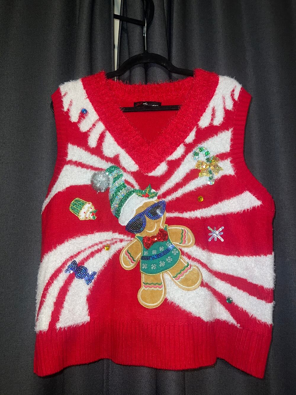Ugly Christmas Sweater Xmas Vest Size Large